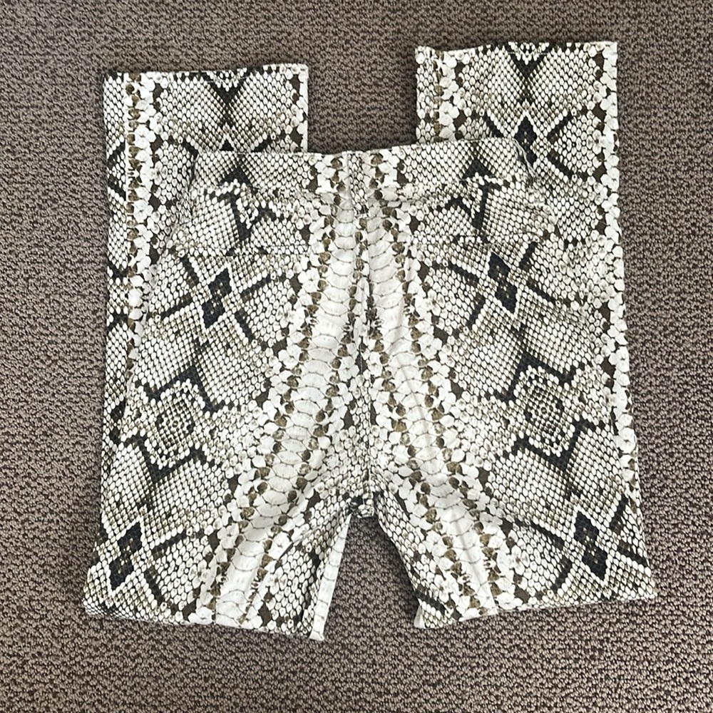 J. Crew green snake skin pant - Picture 4 of 9